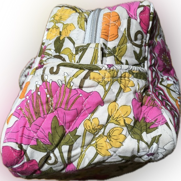 VERA BRADLEY RETIRED RARE Tea Garden Shoulder Bag w/ Card Holder Set EUC - Picture 9 of 14